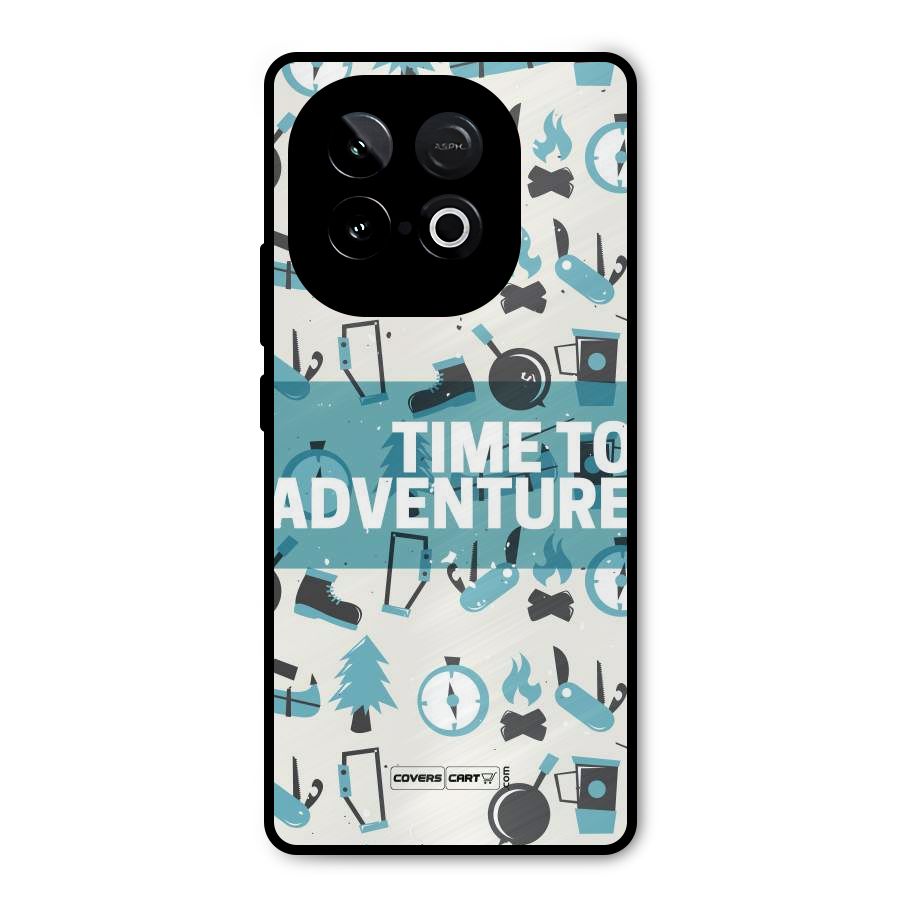 Time To Adventure Blazing Blue Metal Back Case for iQOO Neo 10