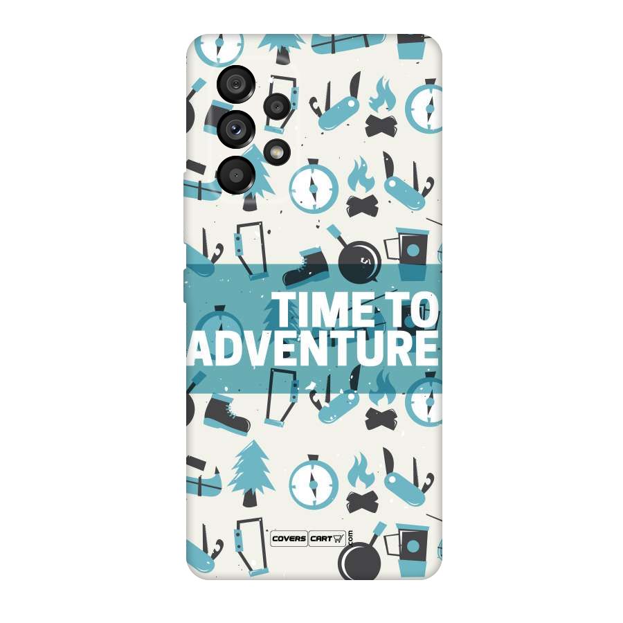 Time To Adventure Blazing Blue Original Polycarbonate Back Case for Galaxy A53 5G
