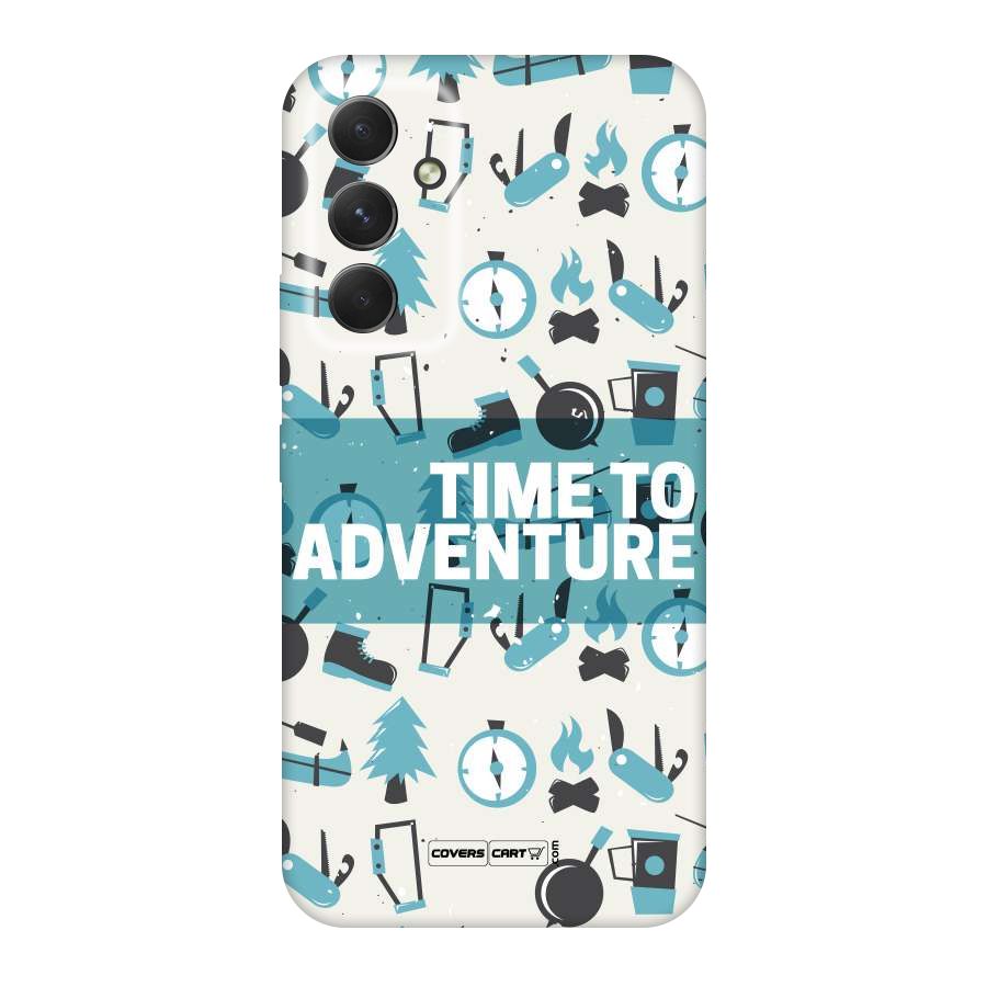 Time To Adventure Blazing Blue Original Polycarbonate Back Case for Galaxy A54