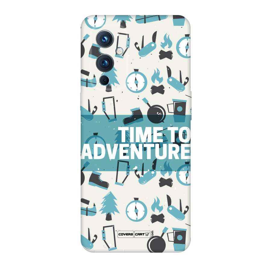 Time To Adventure Blazing Blue Original Polycarbonate Back Case for OnePlus 9