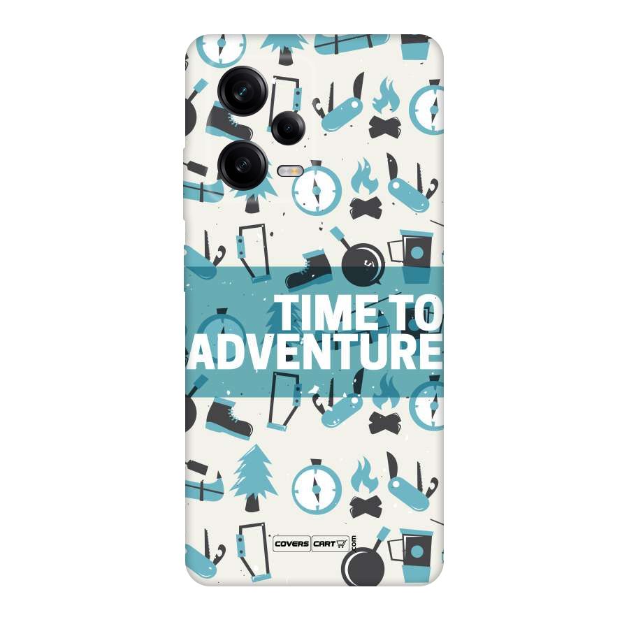 Time To Adventure Blazing Blue Original Polycarbonate Back Case for Redmi Note 12 Pro