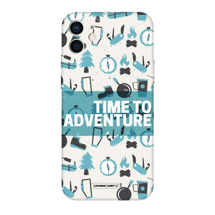 Time To Adventure Blazing Blue Original Polycarbonate Back Case for iPhone 12