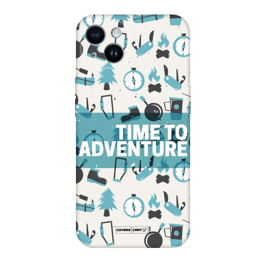Time To Adventure Blazing Blue Original Polycarbonate Back Case for iPhone 14