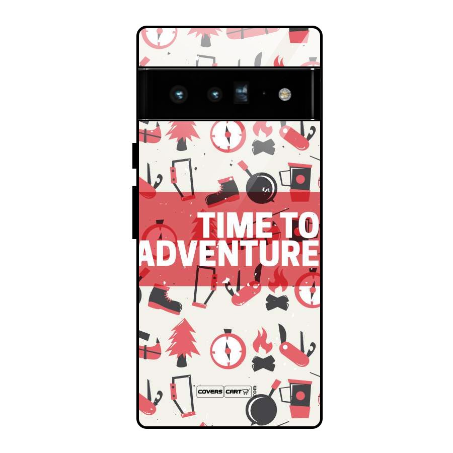 Time To Adventure Radiant Red Glass Back Case for Google Pixel 6 Pro
