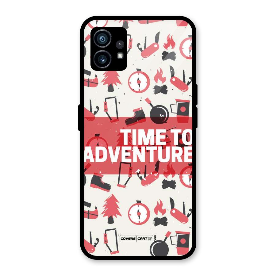 Time To Adventure Radiant Red Glass Back Case for Nothing Phone 1