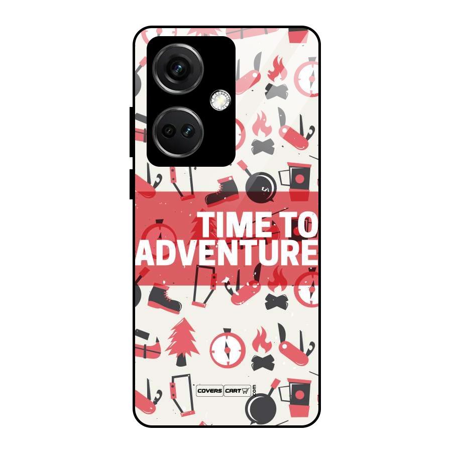 Time To Adventure Radiant Red Glass Back Case for OnePlus Nord CE 3 5G