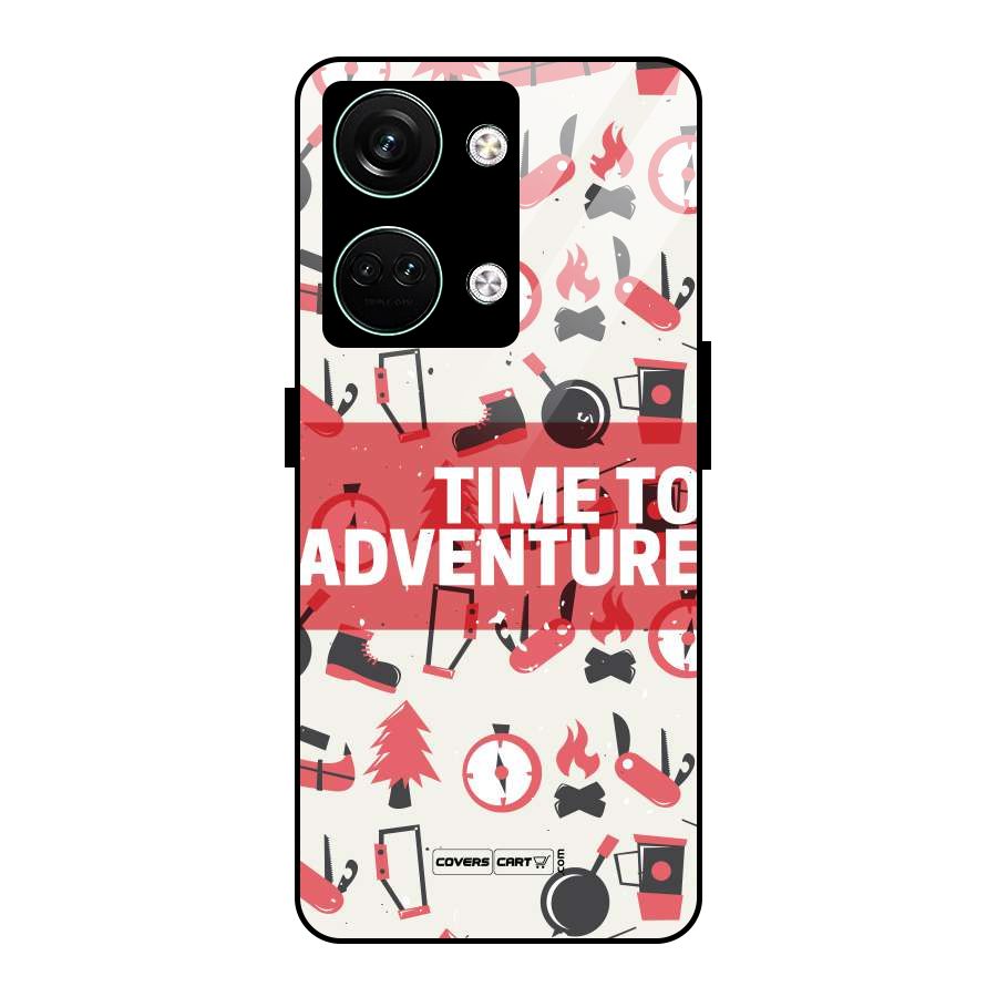 Time To Adventure Radiant Red Glass Back Case for Oneplus Nord 3