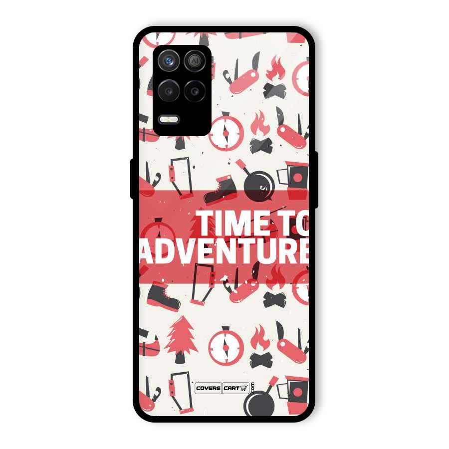 Time To Adventure Radiant Red Glass Back Case for Realme 8s 5G