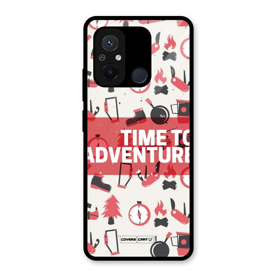 Time To Adventure Radiant Red Glass Back Case for Redmi 12C