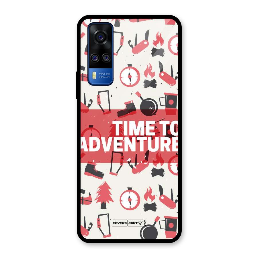 Time To Adventure Radiant Red Glass Back Case for Vivo Y31