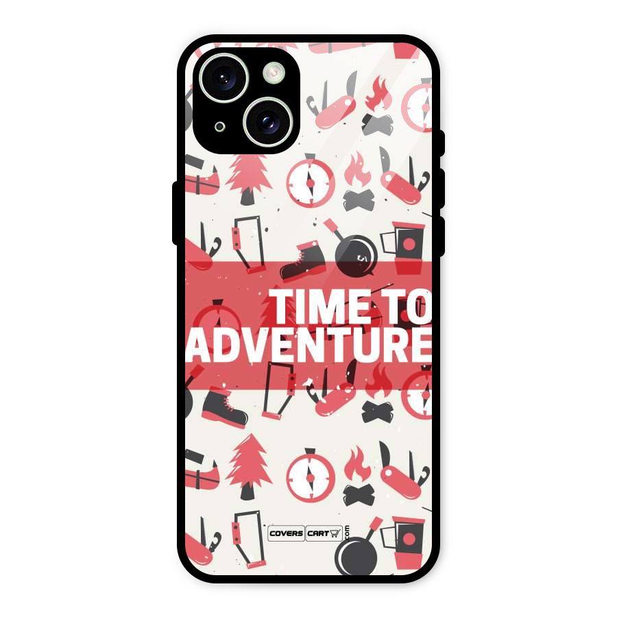 Time To Adventure Radiant Red Glass Back Case for iPhone 15 Plus