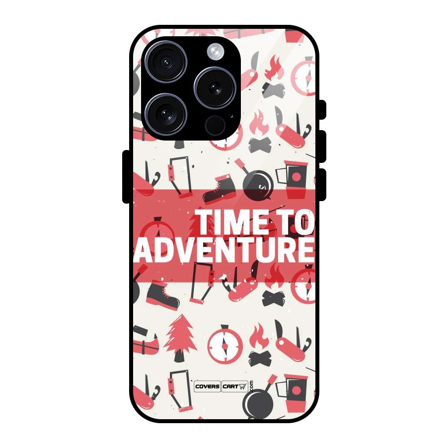 Time To Adventure Radiant Red Glass Back Case for iPhone 15 Pro