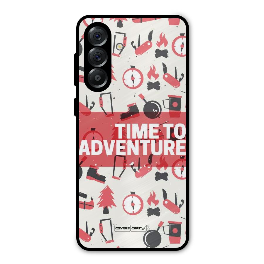 Time To Adventure Radiant Red Metal Back Case for Galaxy A56