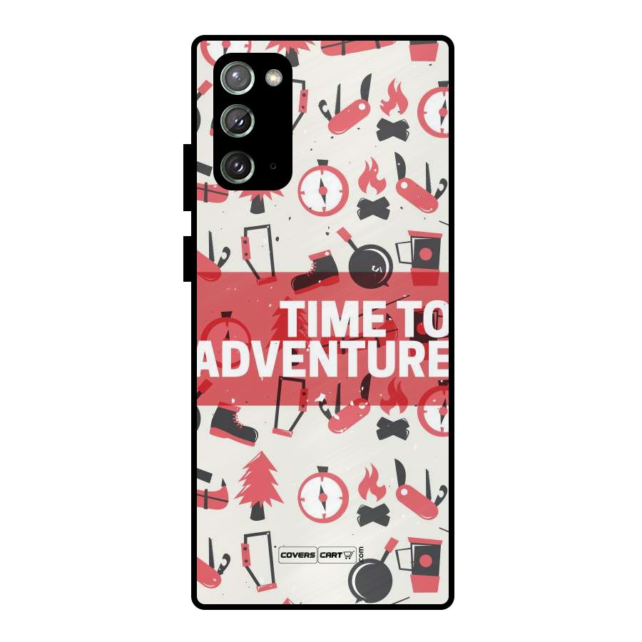 Time To Adventure Radiant Red Metal Back Case for Galaxy Note 20