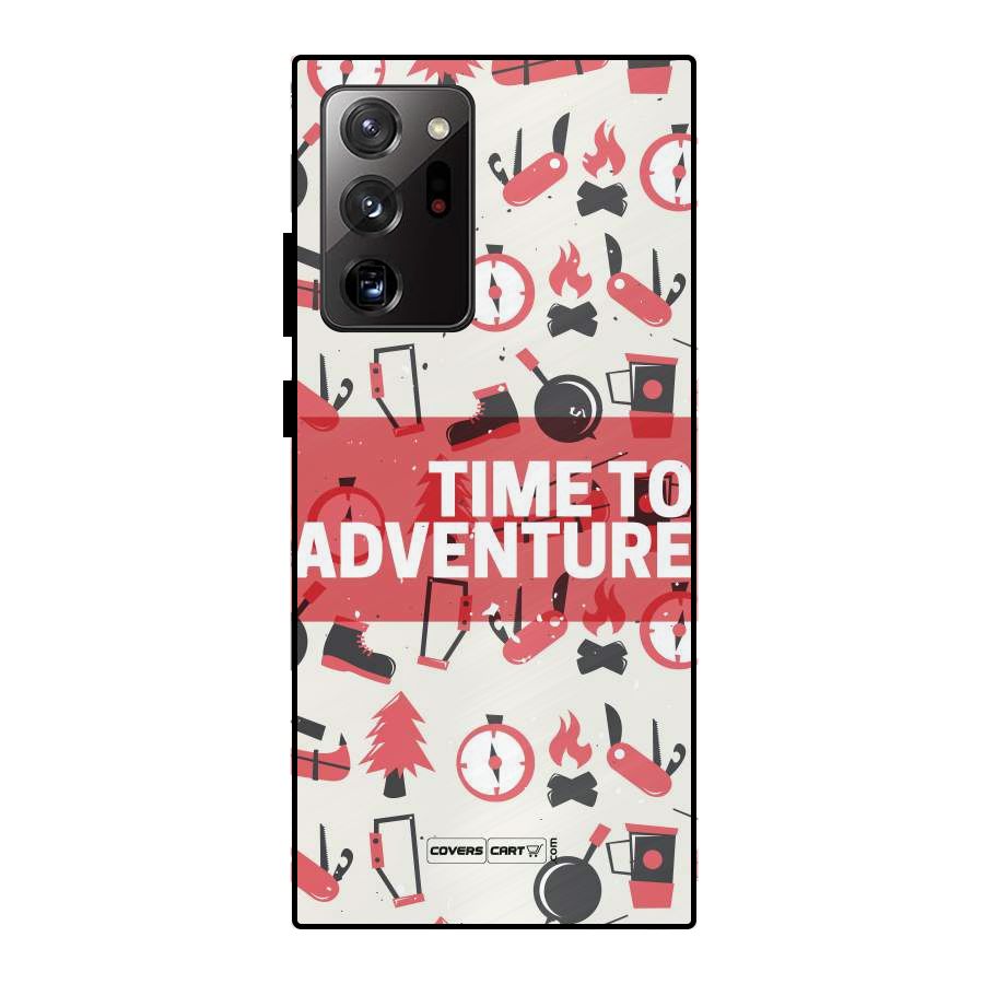 Time To Adventure Radiant Red Metal Back Case for Galaxy Note 20 Ultra