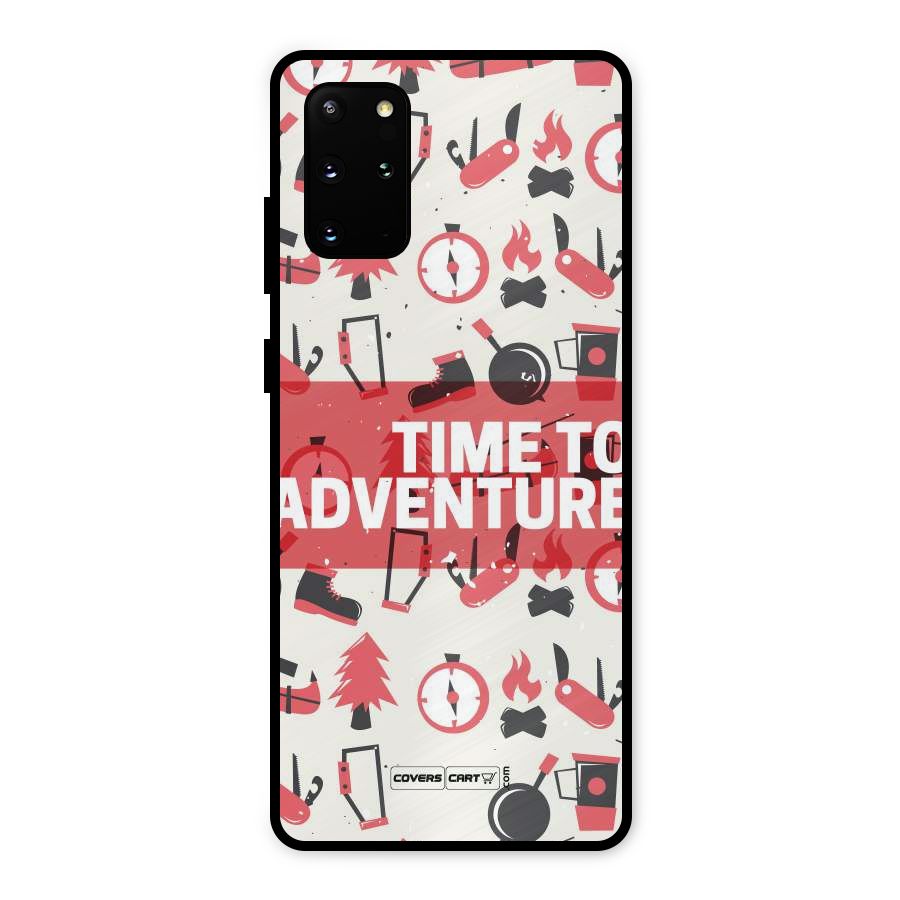 Time To Adventure Radiant Red Metal Back Case for Galaxy S20 Plus