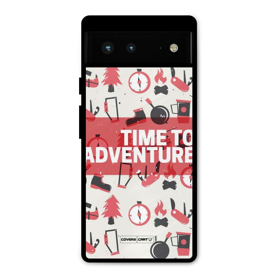 Time To Adventure Radiant Red Metal Back Case for Google Pixel 6