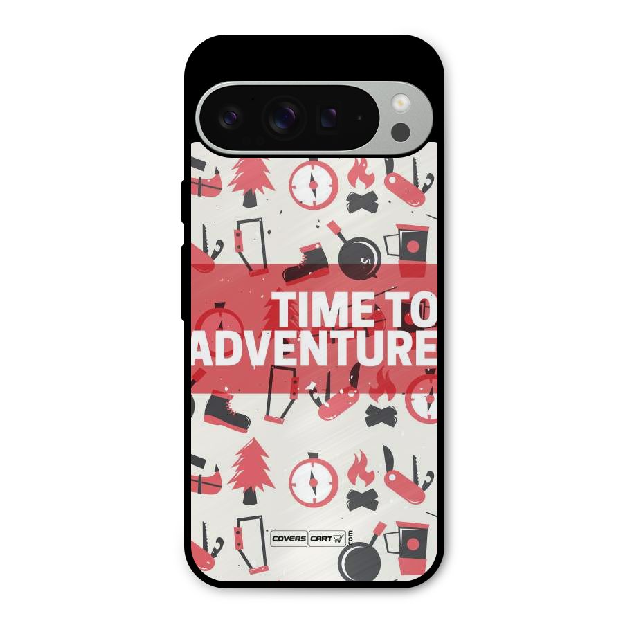 Time To Adventure Radiant Red Metal Back Case for Google Pixel 9 Pro XL