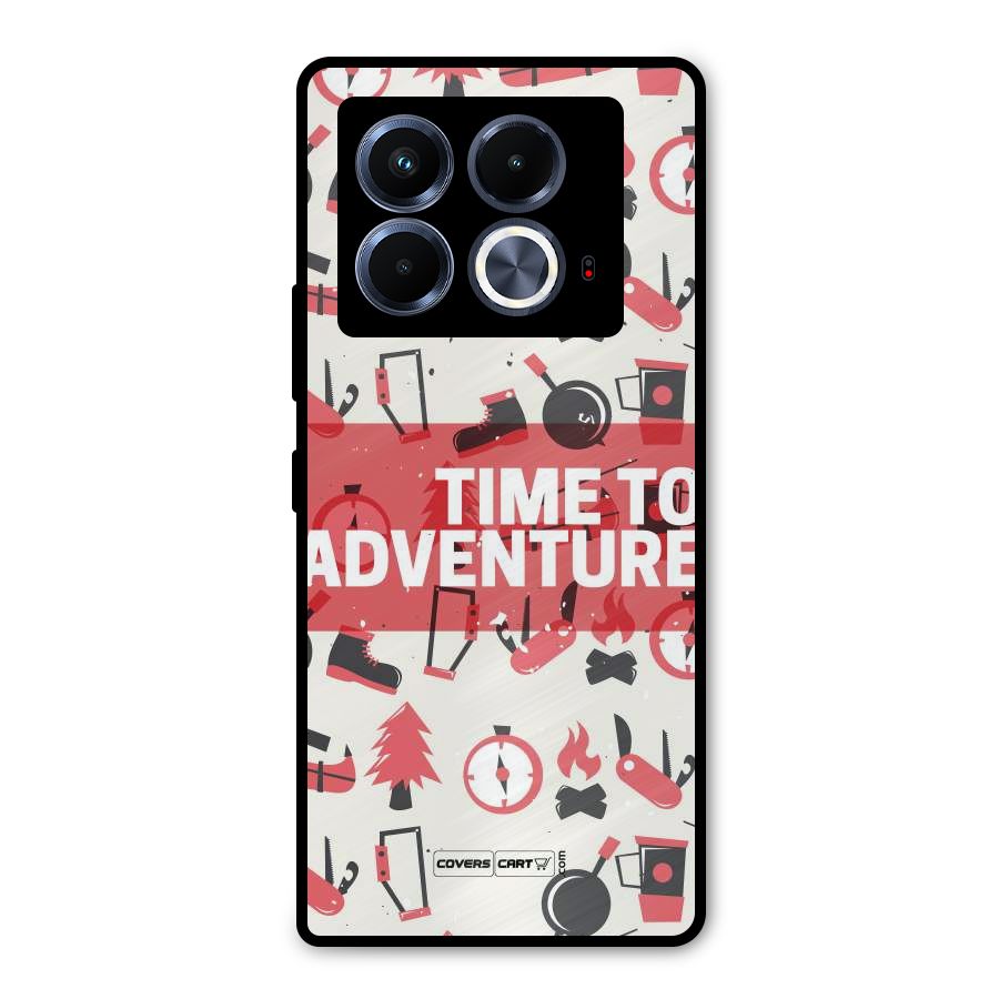 Time To Adventure Radiant Red Metal Back Case for Infinix Note 40 5G