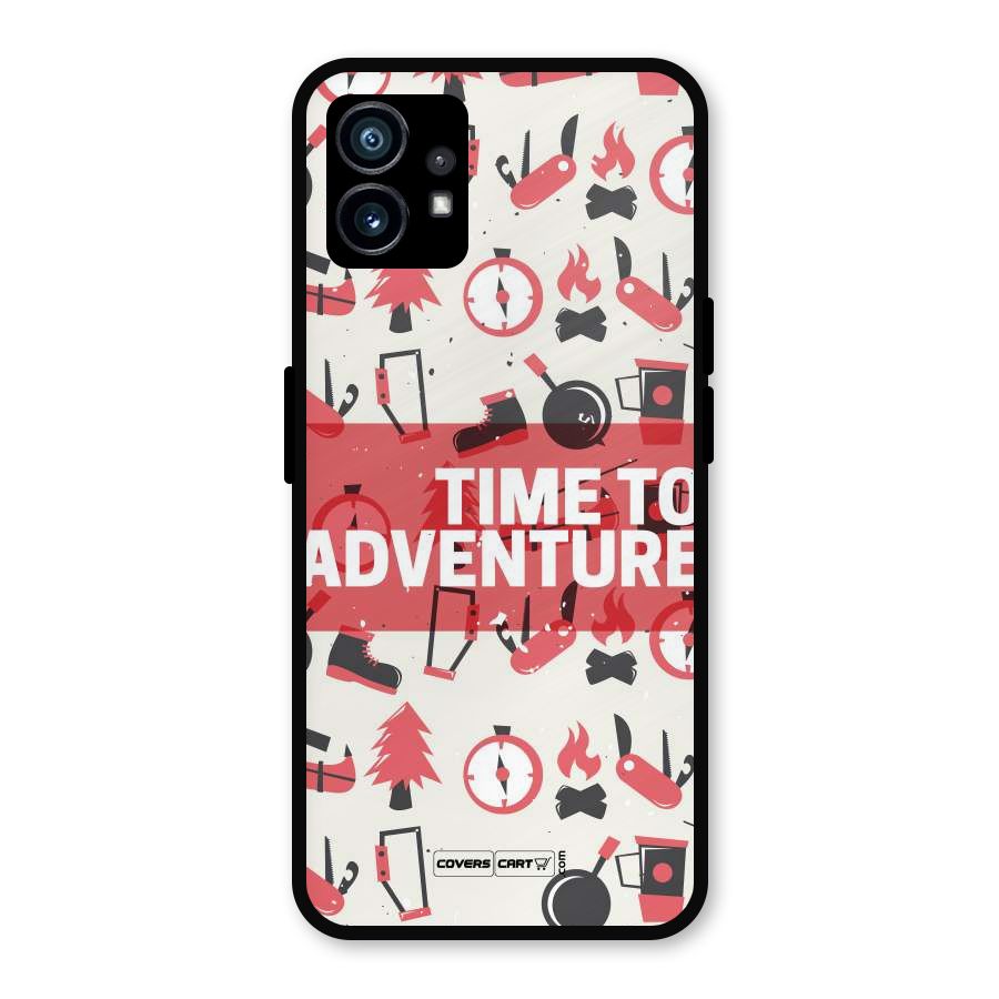 Time To Adventure Radiant Red Metal Back Case for Nothing Phone 1