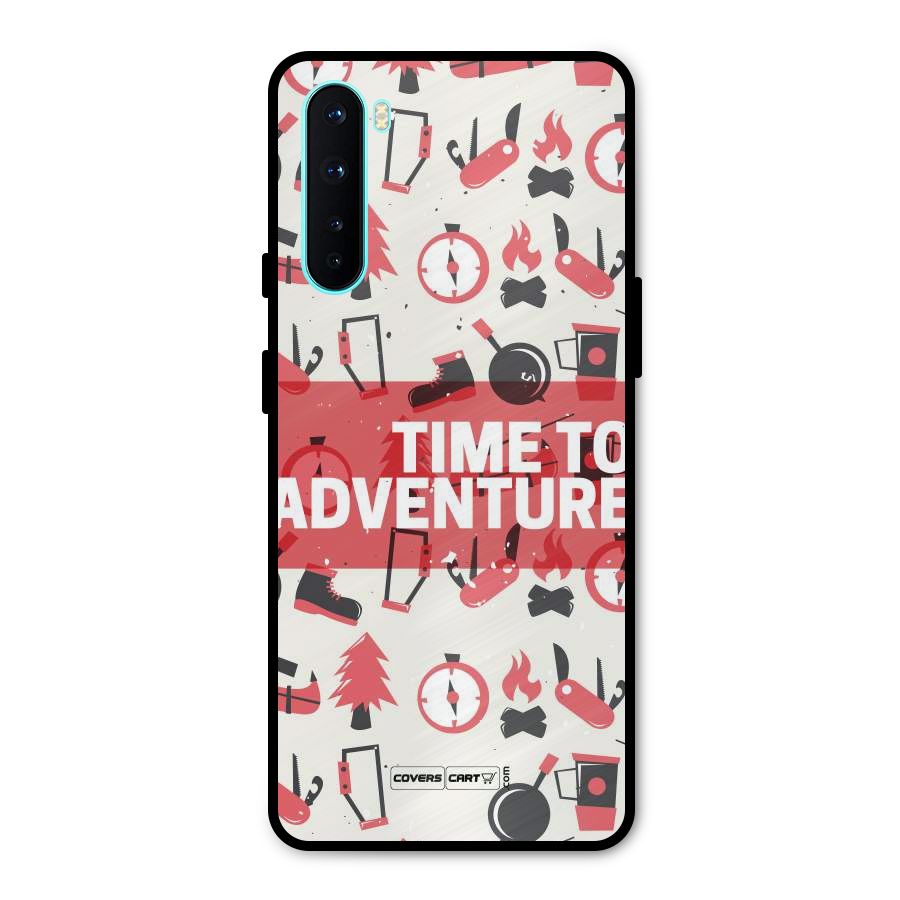 Time To Adventure Radiant Red Metal Back Case for OnePlus Nord