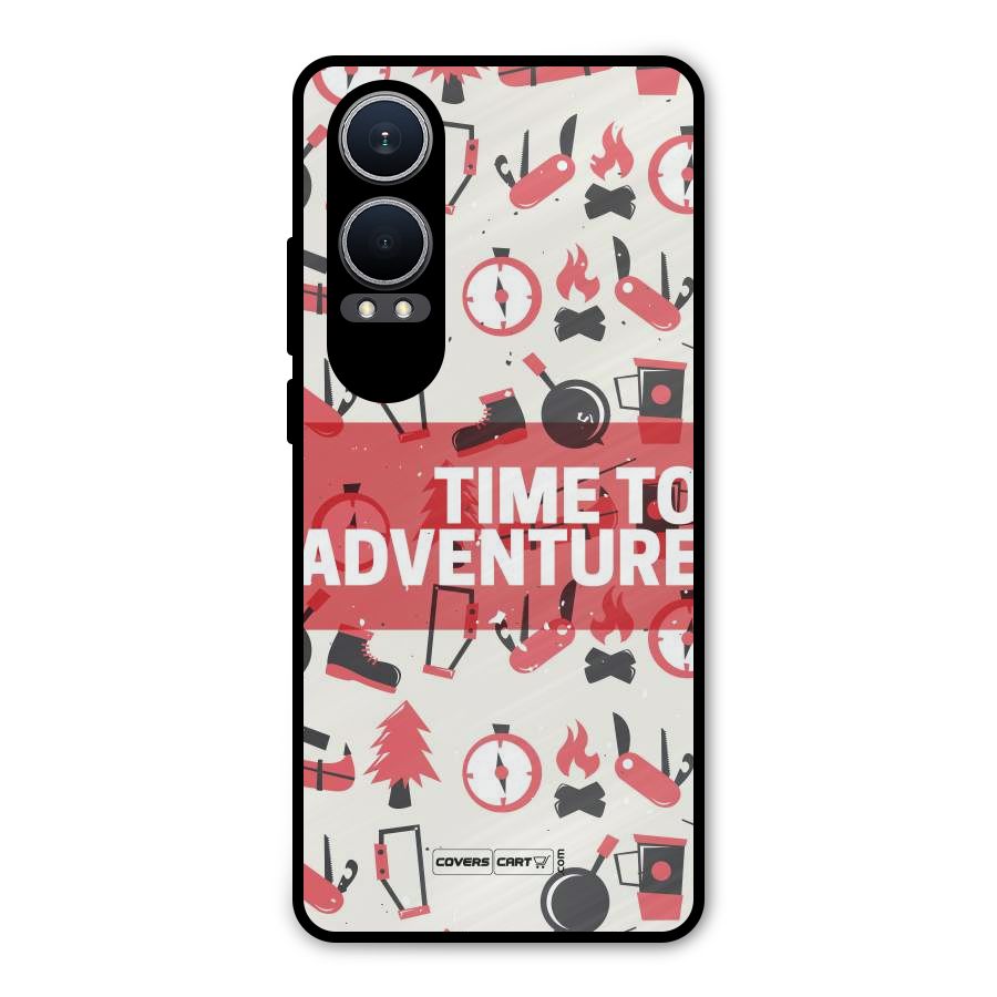 Time To Adventure Radiant Red Metal Back Case for OnePlus Nord CE4 Lite