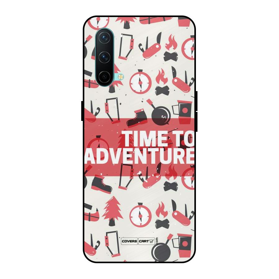 Time To Adventure Radiant Red Metal Back Case for OnePlus Nord CE 5G