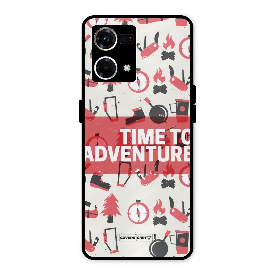 Time To Adventure Radiant Red Metal Back Case for Oppo F21s Pro 4G