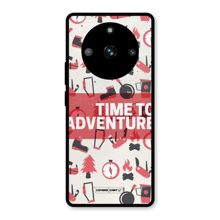 Time To Adventure Radiant Red Metal Back Case for Realme 11 Pro Plus
