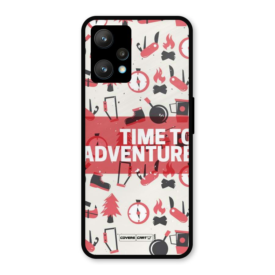Time To Adventure Radiant Red Metal Back Case for Realme 9 Pro Plus 5G