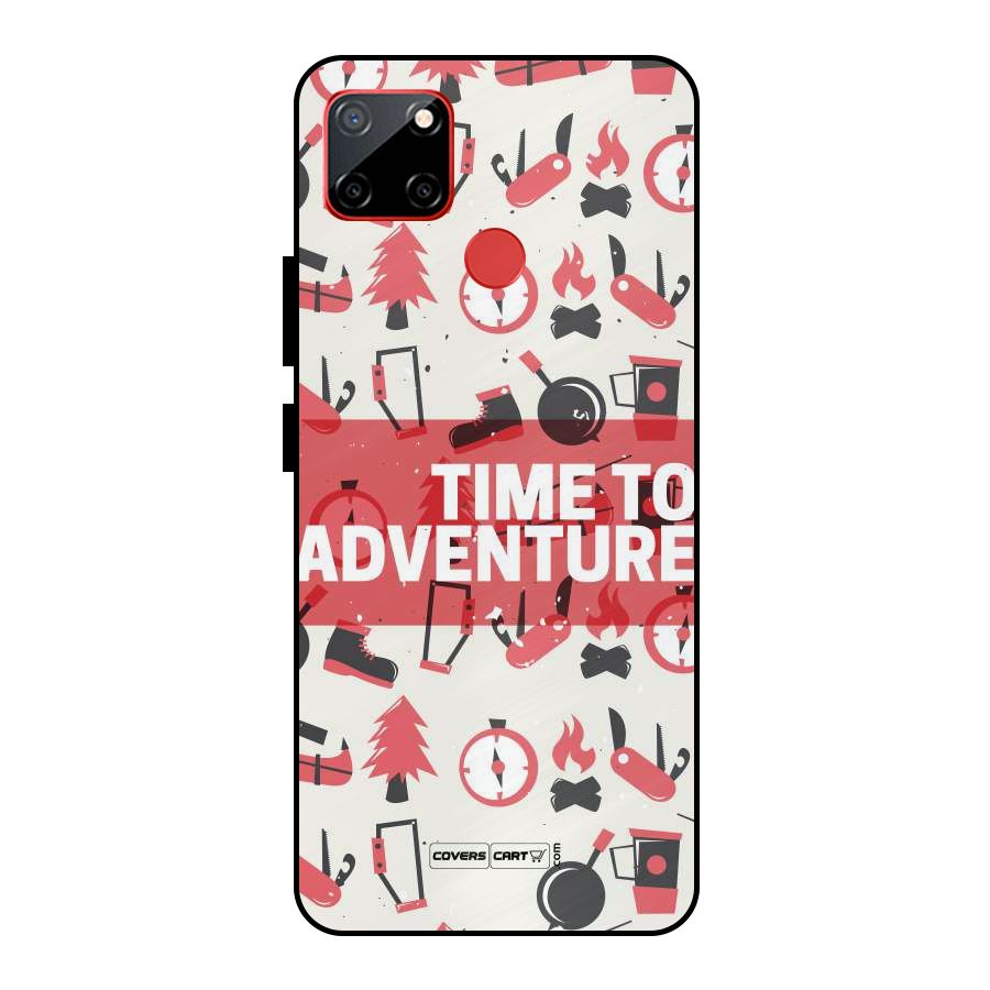 Time To Adventure Radiant Red Metal Back Case for Realme C12