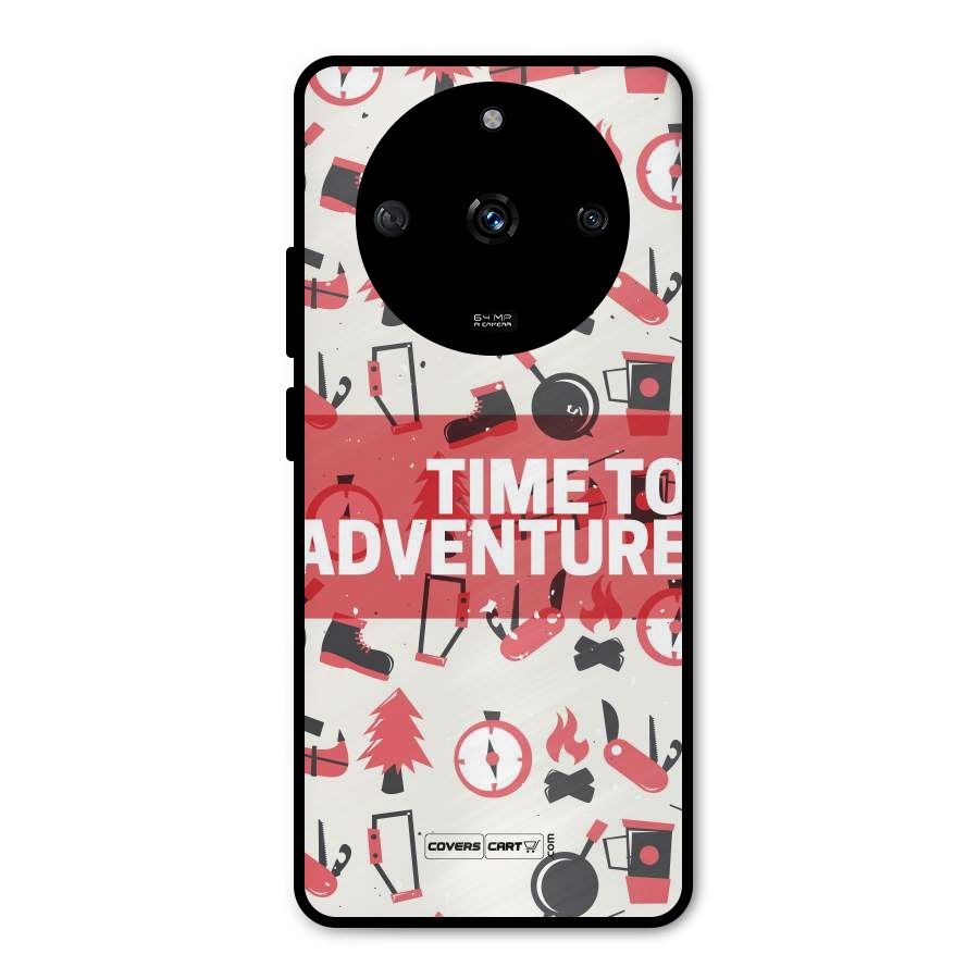 Time To Adventure Radiant Red Metal Back Case for Realme Narzo 60 5G