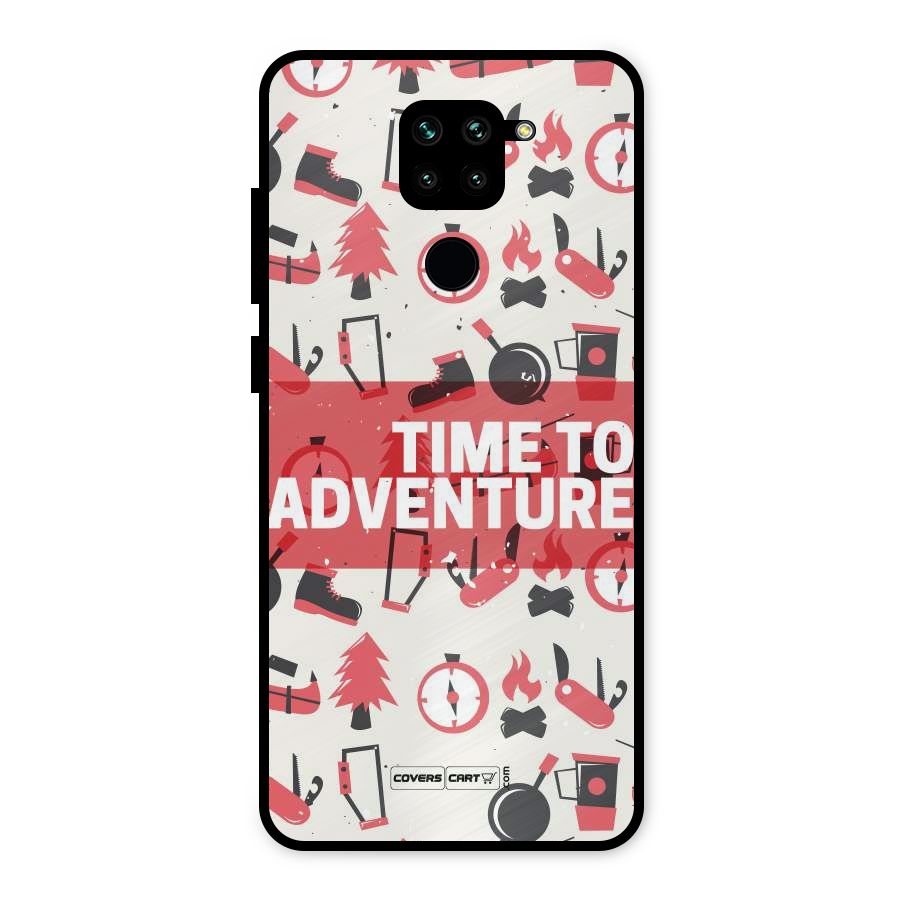 Time To Adventure Radiant Red Metal Back Case for Redmi Note 9