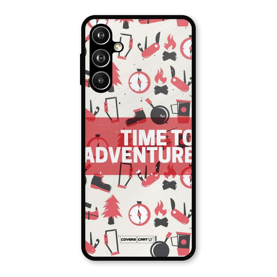 Time To Adventure Radiant Red Metal Back Case for Samsung Galaxy M54