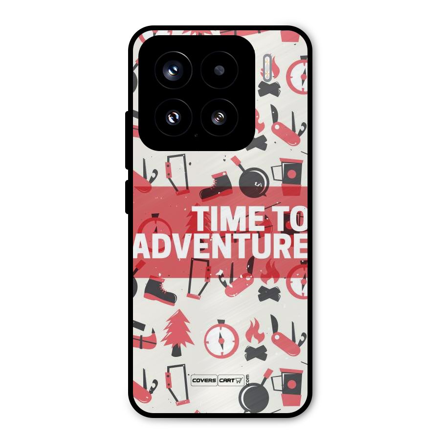 Time To Adventure Radiant Red Metal Back Case for Xiaomi 15