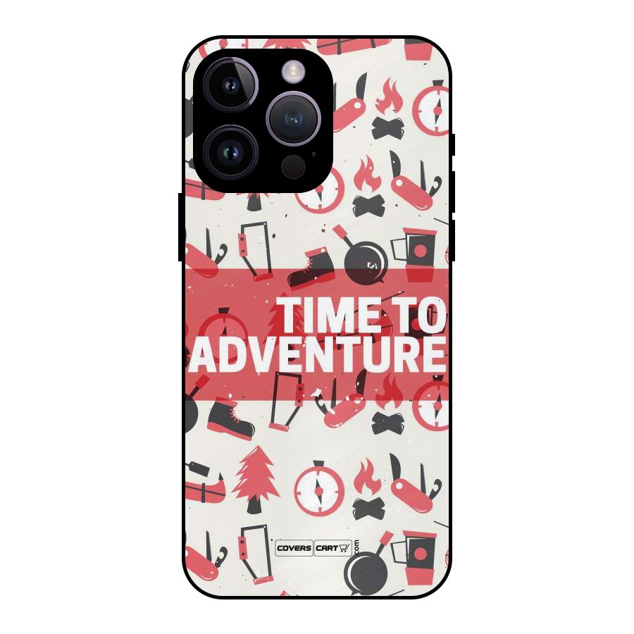 Time To Adventure Radiant Red Metal Back Case for iPhone 14 Pro Max
