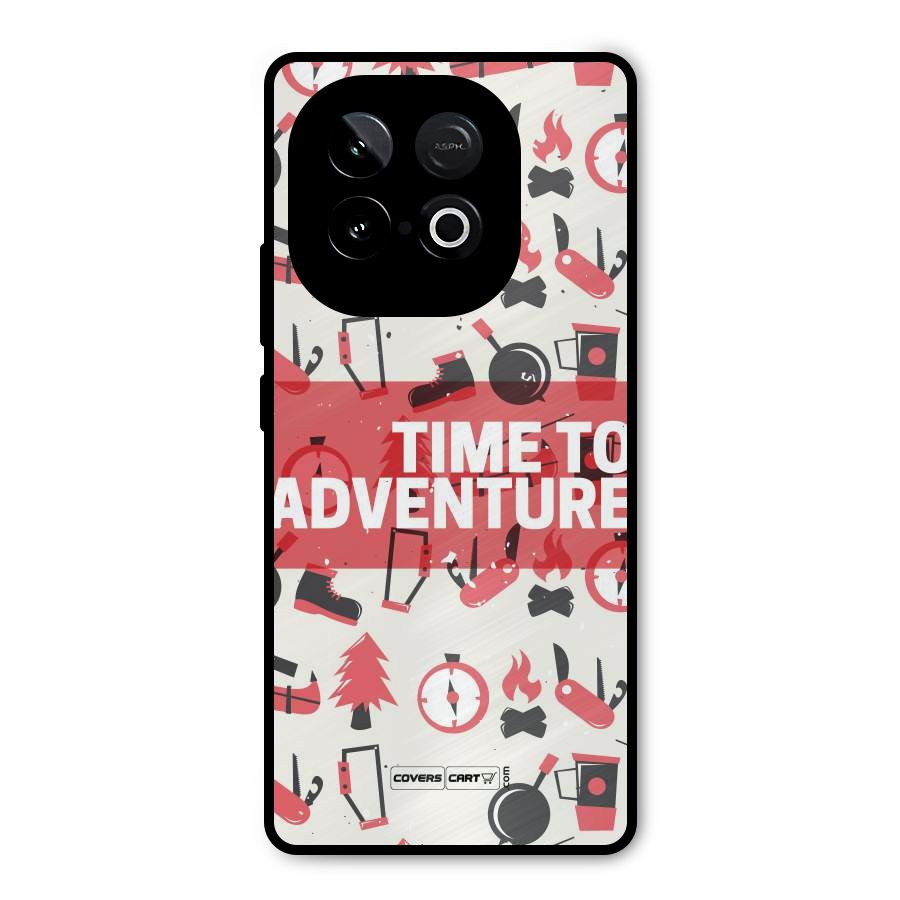 Time To Adventure Radiant Red Metal Back Case for iQOO Neo 10