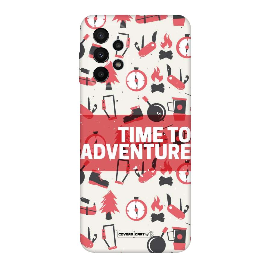 Time To Adventure Radiant Red Original Polycarbonate Back Case for Galaxy A23