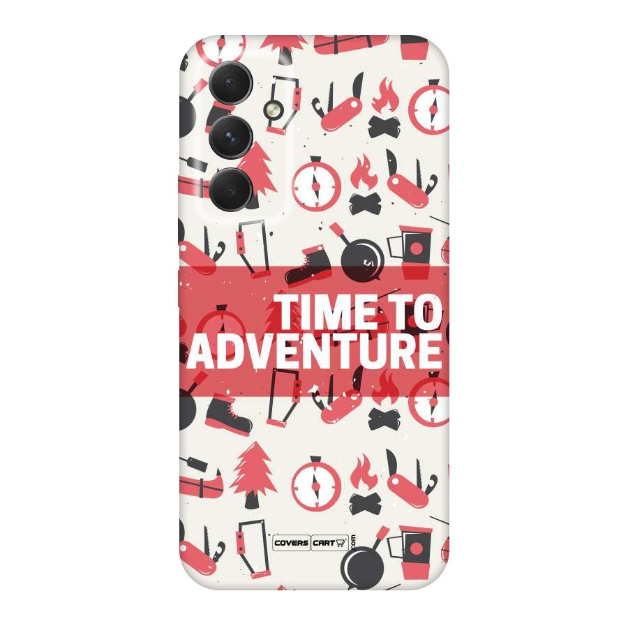 Time To Adventure Radiant Red Original Polycarbonate Back Case for Galaxy A54