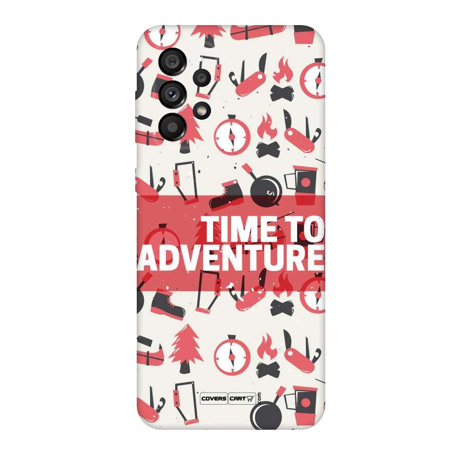 Time To Adventure Radiant Red Original Polycarbonate Back Case for Galaxy A73 5G