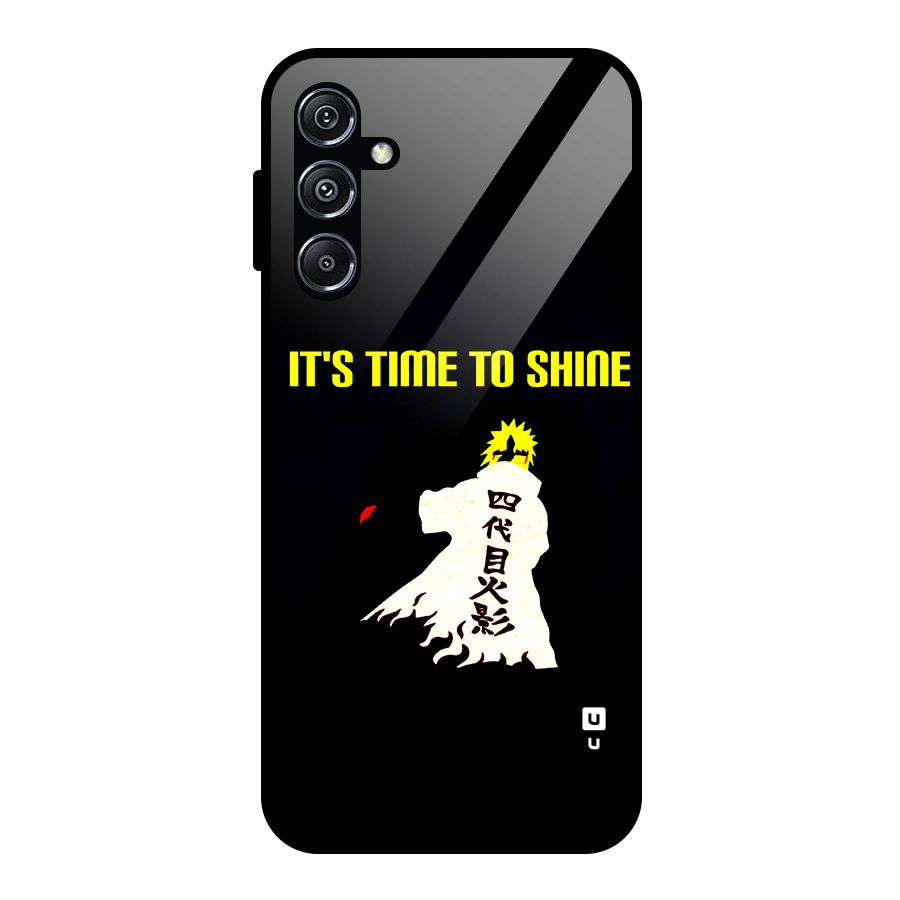 Time To Shine Glass Back Case for Galaxy M34 5G