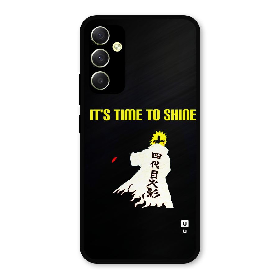 Time To Shine Metal Back Case for Galaxy A34