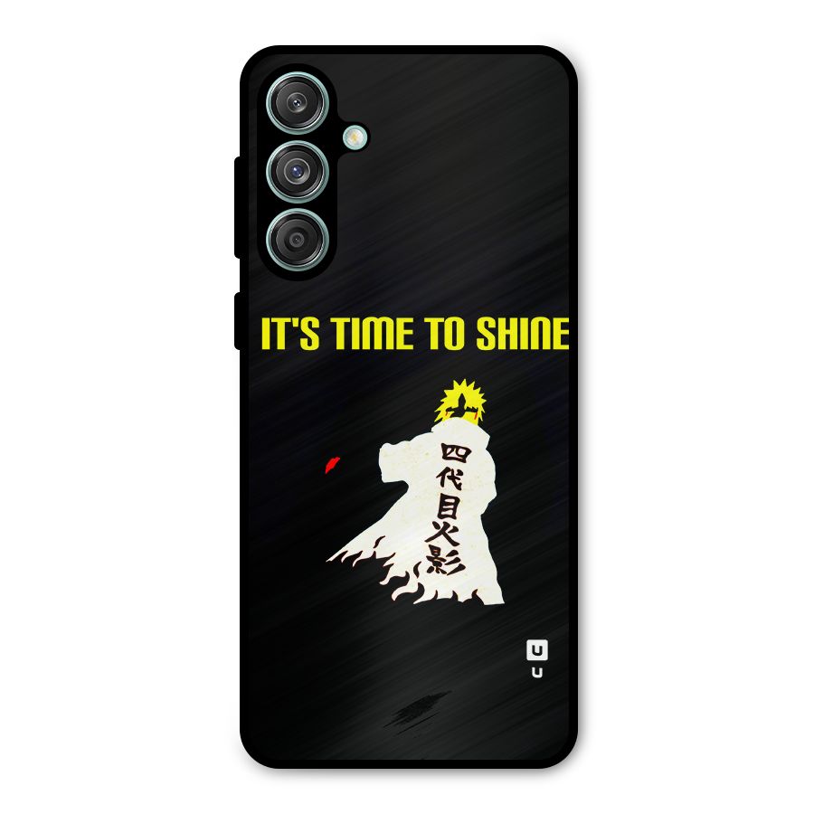Time To Shine Metal Back Case for Galaxy M55 5G