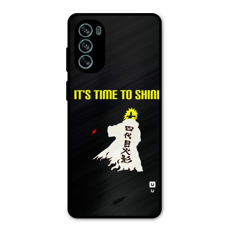 Time To Shine Metal Back Case for Moto G62