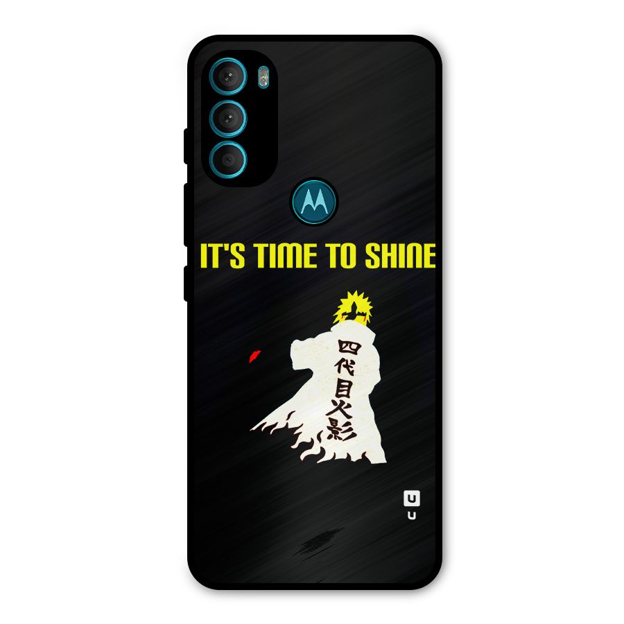 Time To Shine Metal Back Case for Moto G71 5G