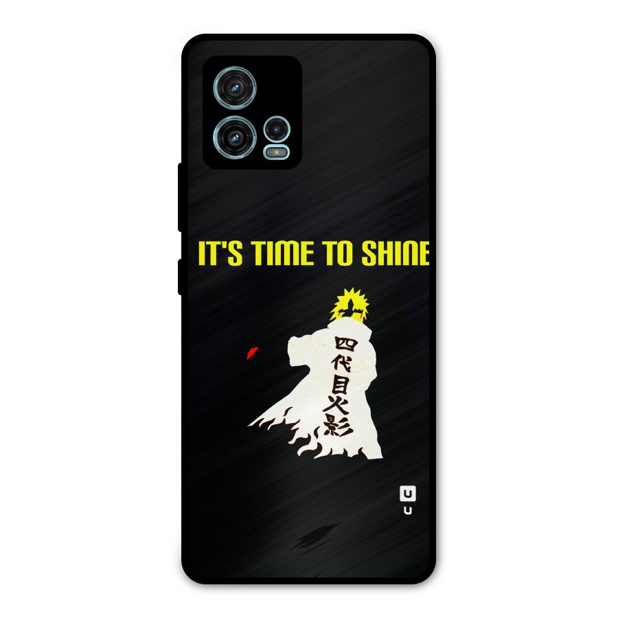 Time To Shine Metal Back Case for Moto G72