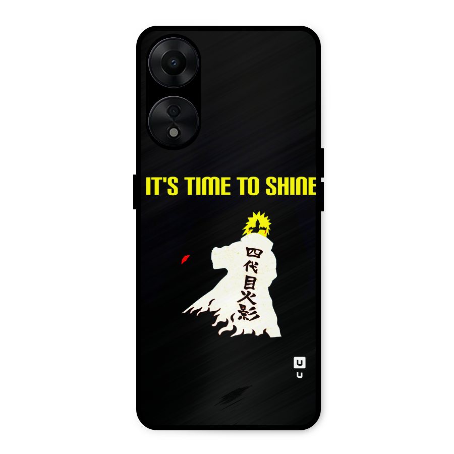 Time To Shine Metal Back Case for Oppo A78 5G