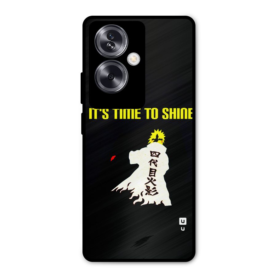 Time To Shine Metal Back Case for Oppo A79 5G
