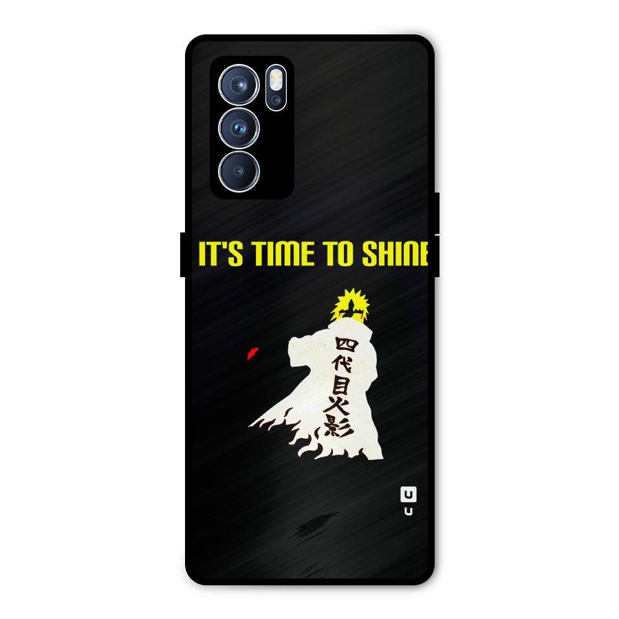 Time To Shine Metal Back Case for Oppo Reno6 Pro 5G