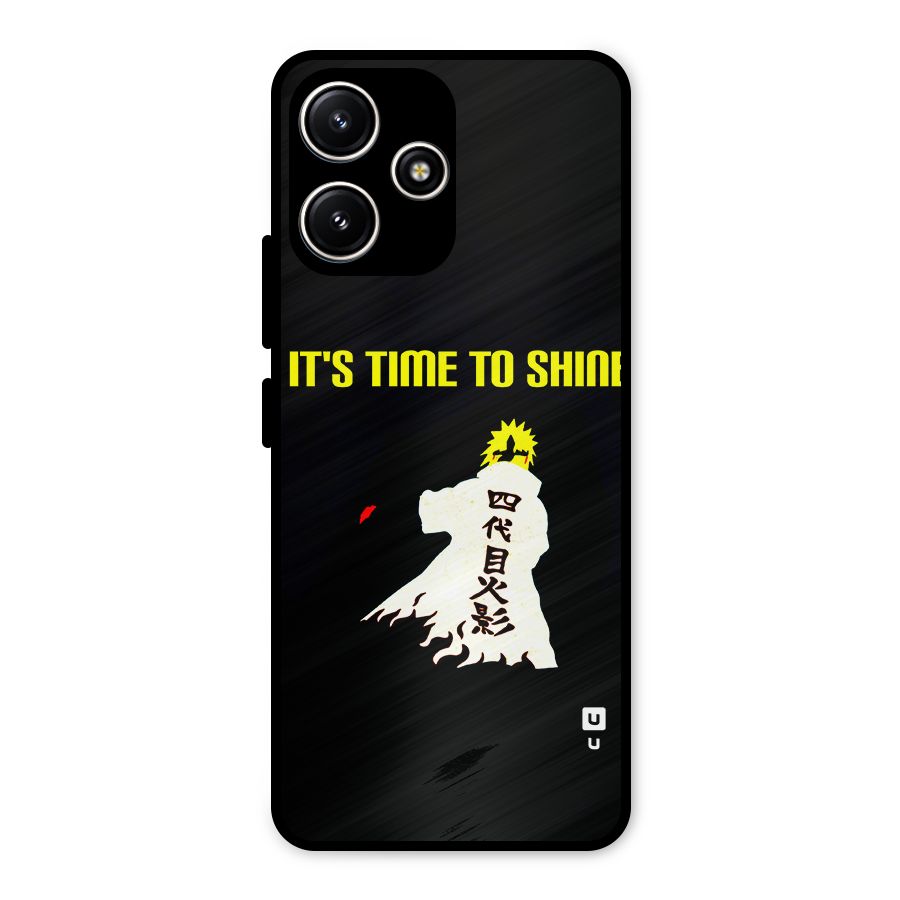 Time To Shine Metal Back Case for Redmi 12 5G